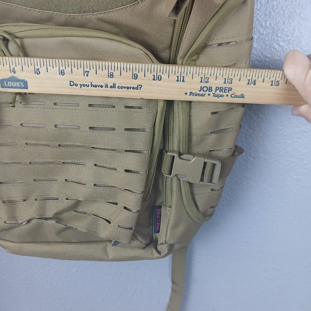 New Tactical Backpack Coyote Tan Laser Cut MOLLE Military Assault Pack 19in